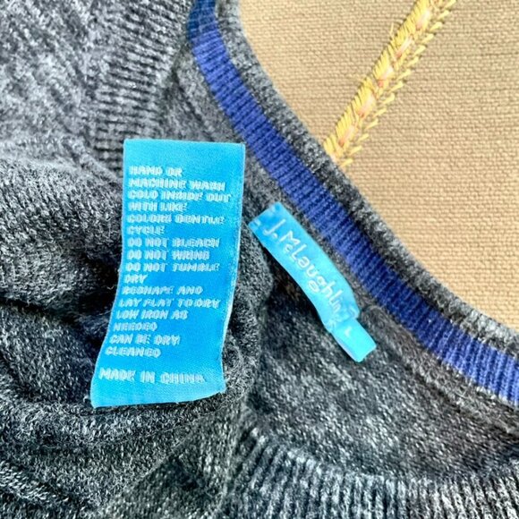J. McLaughlin Sweater Sweatshirt in Gray Cotton (L) - Picture 7 of 7